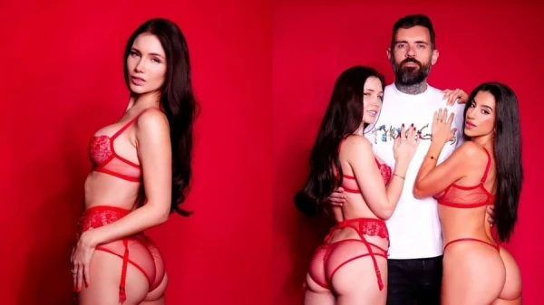 PlugTalk 2025: Мэри Рок и Лена The Plug — лесби, двойной минет и сочный трах и сперма на лица в тройничке с Адамом! (Русский перевод порно)